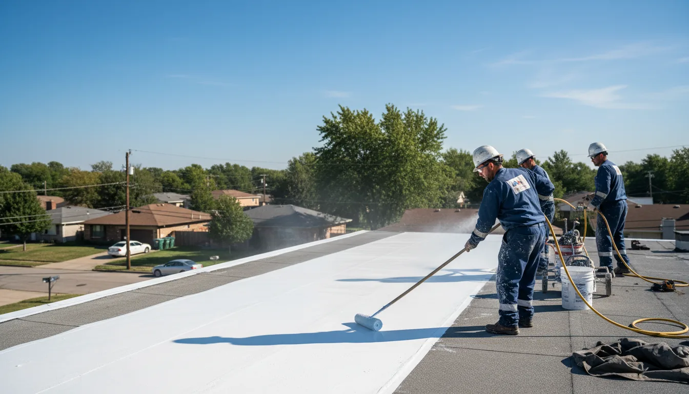 Commercial roof coating in Glenwood, MD near me